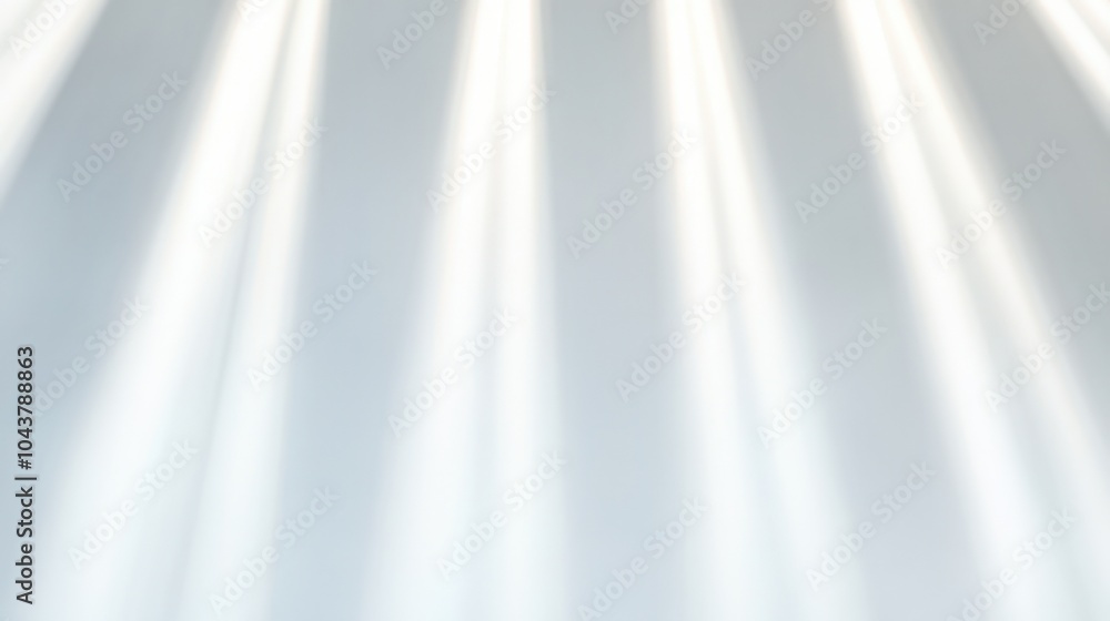Poster Sunlight streaming through soft white curtains creating a serene atmosphere
