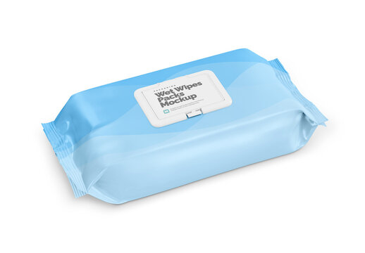 Wet Wipes Pack Mockup