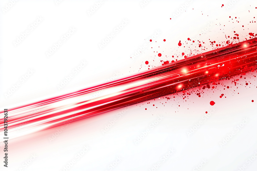 Aufkleber streaks of intense red light and shadow - abstract background with dynamic light and darkness