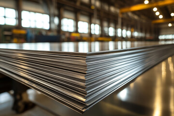 stainless steel sheets in the warehouse