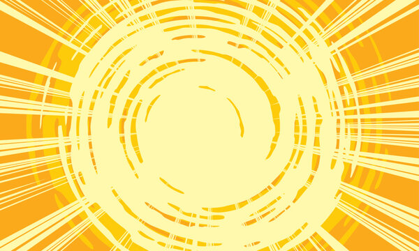 sunburst panel with sunshine spirals and manga rays shine holiday tourist marketing sales blast impact abstract background