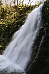Nuzhetiye Waterfall in Kocaeli, Turkey.
