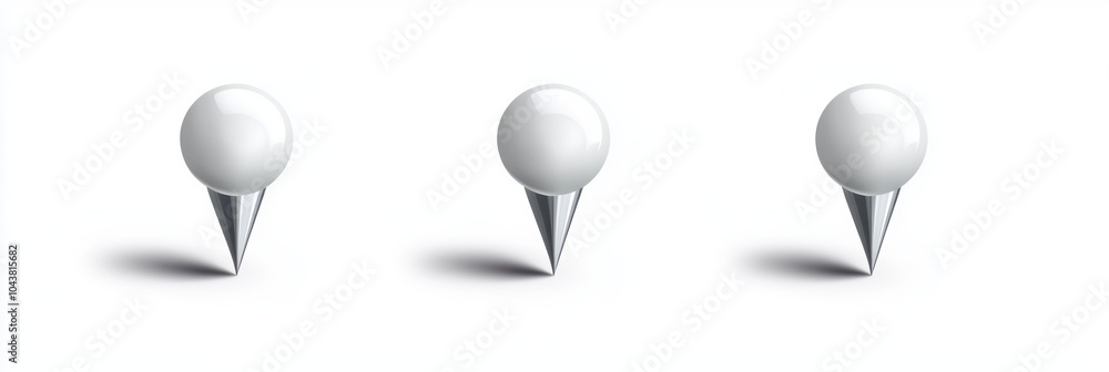 Poster simple icon pin point symbols on white background, versatile design for mapping, navigation, and loc