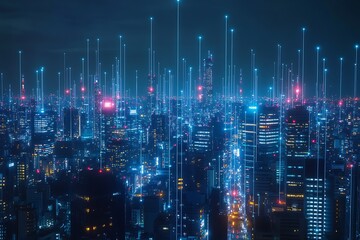 Fototapeta premium Cyberpunk Cityscape