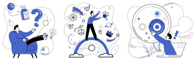 Risk management vector illustration. Navigating stormy seas economy requires sturdy ship commanded by risk management Business strategies are weapons wielded in battlefield against risks financial