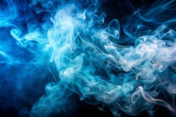 Fototapeta premium HighRes Blue Smoke Texture Background for Design