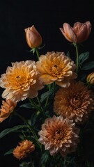 Flower, Petals, Red, Yellow, White, Roses, Plants, Pollen, Green