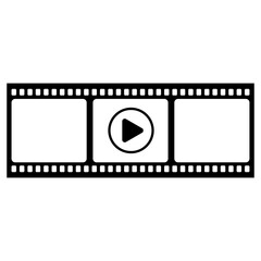 Film Strip Icon, Simple Icon Vector Design, best used for presentation, application, web and banner