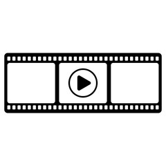 Film Strip Icon, Simple Icon Vector Design, best used for presentation, application, web and banner
