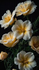 Flower, Petals, Red, Yellow, White, Roses, Plants, Pollen, Green