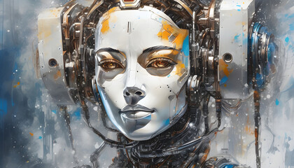 AI robots made in the form of artistic images