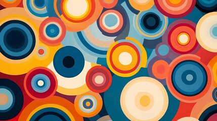 Fototapeta premium Abstract Circles Background