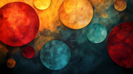 Naklejka premium Abstract Circles Background