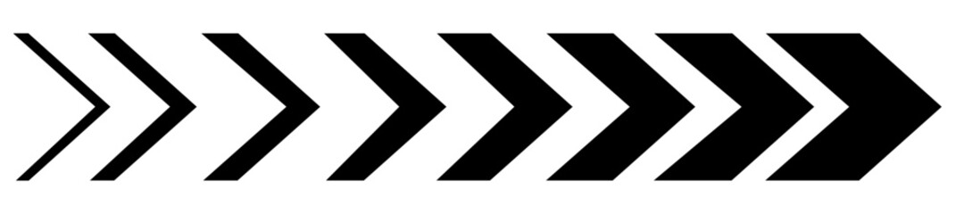 High resolution Dynamic moving arrow symbol isolated. vector illustration.