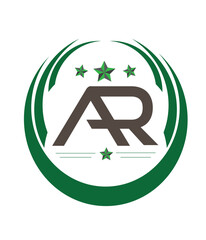 ar real state letter vector logo