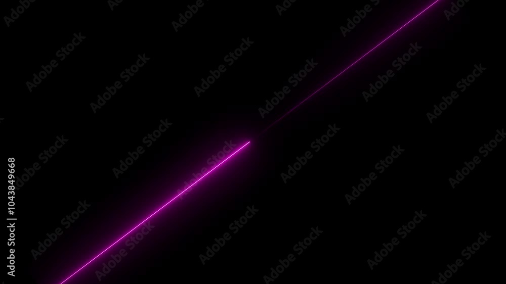 Poster abstraction neon lines moving up screen saver, background. abstract pink neon lights animated on a d