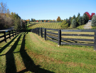 Farmland out in the country in late fall