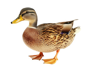 Obraz premium Illustration of a mallard duck with vibrant brown, blue, and green plumage.