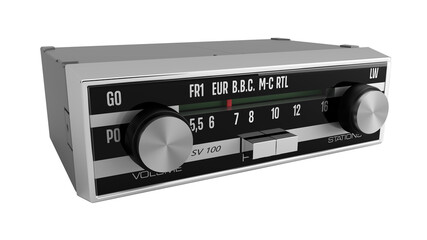 Fototapeta premium Autoradio vintage