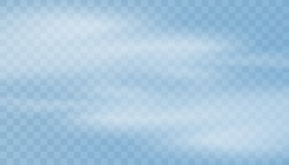 Cloud. Sky in clouds. Set of vector condensation trails. Smoke.