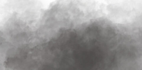 Abstract white and gray isolated cloud cumulus clouds. Gray aquarelle painted realistic fog or mist smoky textured canvas design. White and ash messy wall stucco texture background.	
