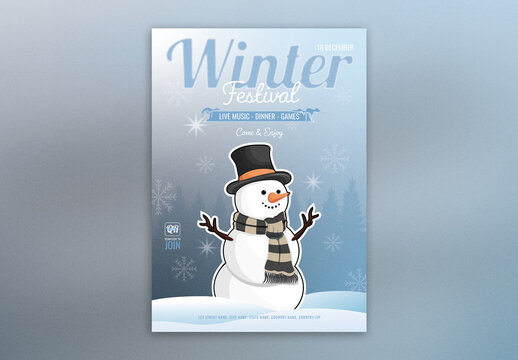 Winter Festival Flyer Template