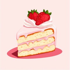 Joyful Birthday Cupcake Celebration with Fresh Strawberry Cream Topping