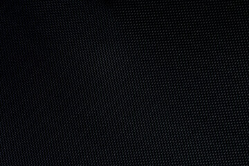 Black close-up macro fabric texture,Soft black color ribbed fabric pattern close up as background