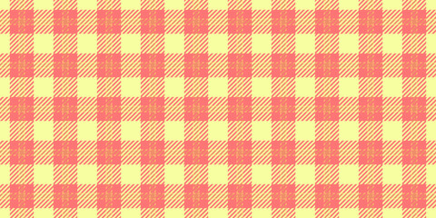 Commercial pattern tartan seamless, wool texture background fabric. Glamour textile vector check plaid in red and lime colors.