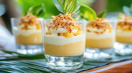 Coconut Cream Mousse in Stylish Verrines
