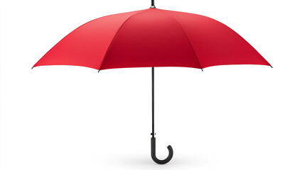Red Umbrella Isolated on White Background  Open Umbrella  Rain Protection  Weather Accesso