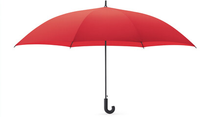 Red Umbrella Isolated on White Background   Protection  Weather  Rain  Sun  Safety  Access