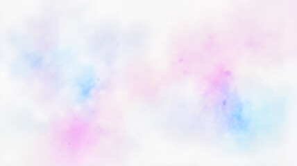 Ethereal Watercolor Abstract in Cotton Candy Blues and Pinks with Dreamy Atmosphere