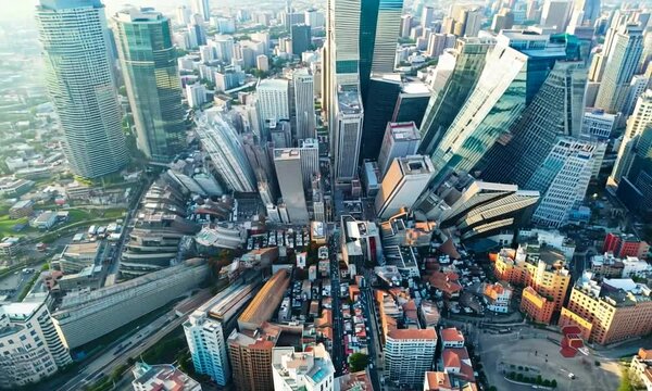 Breathtaking Aerial View of Manhattan Skyscraper