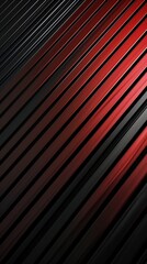 Obraz premium Abstract red and black metal texture background. Geometric patterns and dynamic metallic lines