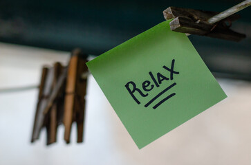 Motivational Word In A Green Square Paper Outdoor Composition