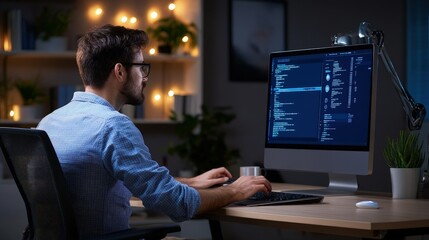 Specialist Installing New Operating System at Workstation