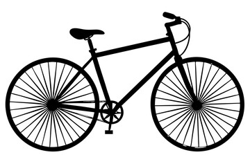 Bicycle vector silhouette