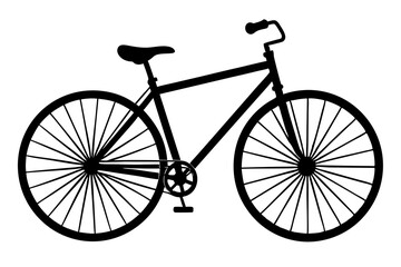 Fototapeta premium Bicycle vector silhouette