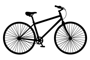 Bicycle vector silhouette