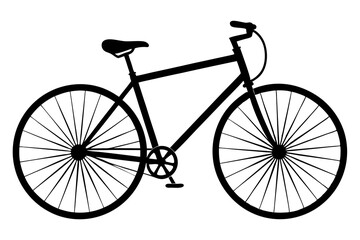 Fototapeta premium Bicycle vector silhouette