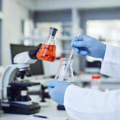 scientist working in laboratory