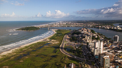 Obraz premium Aerial View of Ilhéus, Bahia, Brasil
