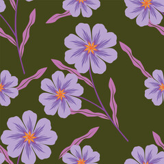 cute small flower seamless pattern on background