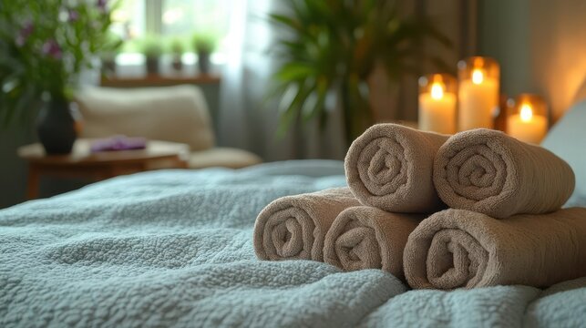 luxurious double bed dressed with plush bedding and pillows set in an inviting bedroom with warm lighting creating a cozy and restful ambiance for relaxation