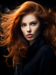 Naklejka premium portrait of a model woman
