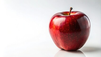 Realistic red McIntosh apples on white background