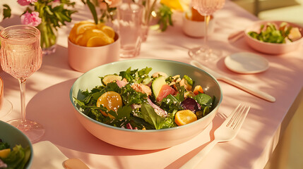 Fresh Summer Salad with Citrus and Greens - A Delicious and Healthy Meal