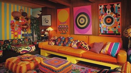 Obraz premium living room with pillows