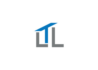 Naklejka premium letter LTL logo design Initial vector Custom brand logo template